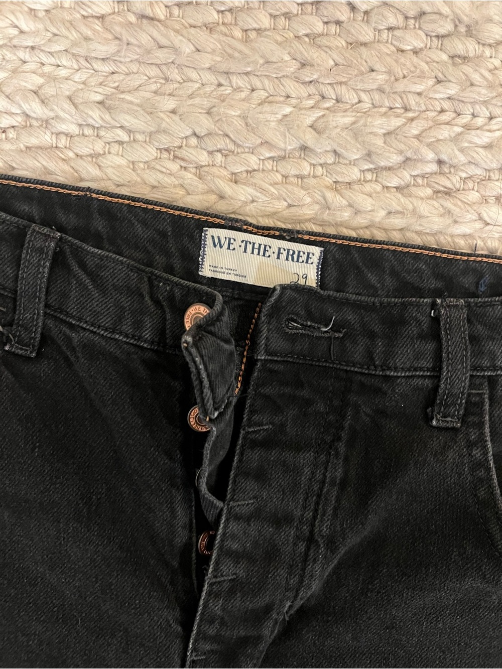 We the free good luck mid rise barrel jean - sound wave color - Picture 4 of 4